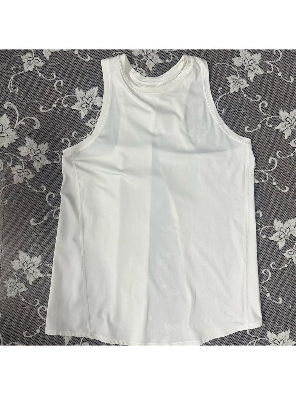 Lululemon White Open Back Tank